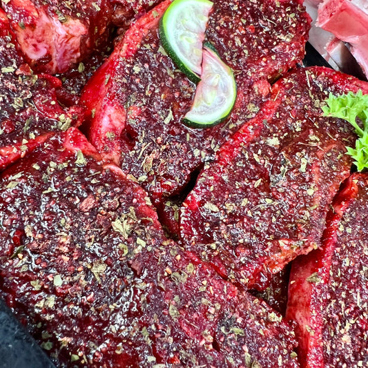 Red Wine Garlic Lamb Chump Chops