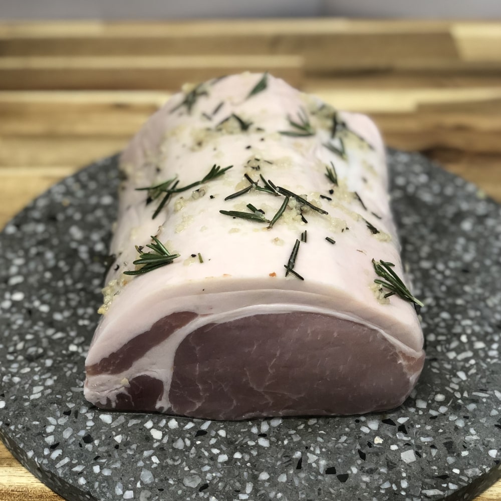Oil, Salt, Rosemary & Garlic Pork Medallion Roast